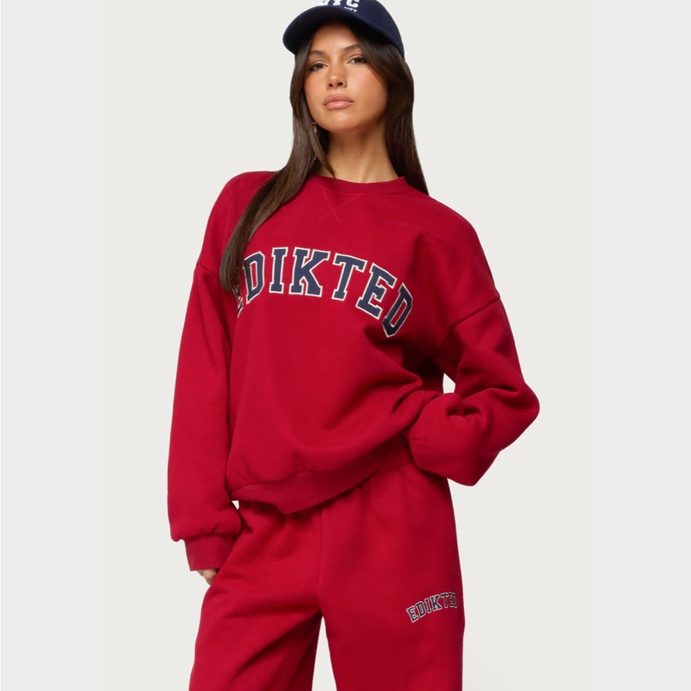 Edikted Major Red Sweatshirt